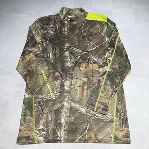 Under Armour Realtree Xtra Camo Shirt Mens 2XL ColdGear Mock Neck Scent Control